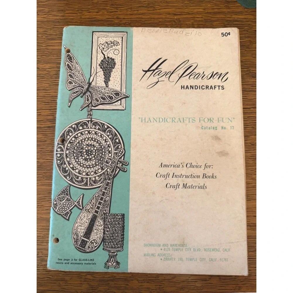 Vintage Hazel Pearson Handicrafts Catalog No 17 Late 1960's Craft Supply Book